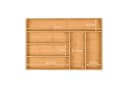 relaxdays Besteckkasten Bambus 6 Fächer Natur Bild 5