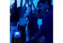 relaxdays LED Blaulicht 3er Set Party Dekolicht kabellos Bild 1
