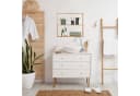 relaxdays Wandregal Schmal 3 Ablagen Walnuss Natur Bild 1