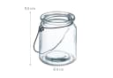relaxdays Windlicht Glas 12er Set Transparent/Schwarz Bild 4