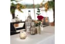 relaxdays Windlicht 12er Set Transparent Weiß Glas Bild 1