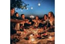 relaxdays Windlicht 12er Set Transparent Weiß Glas Bild 3