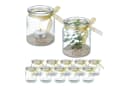 relaxdays Windlicht 12er Set Transparent Gold Glas Bild 2