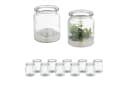 relaxdays Windlicht 12er Set Transparent Glas Teelichthalter Bild 2