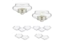 relaxdays Schwimmwindlichter 12er Set Transparent Glas Bild 2