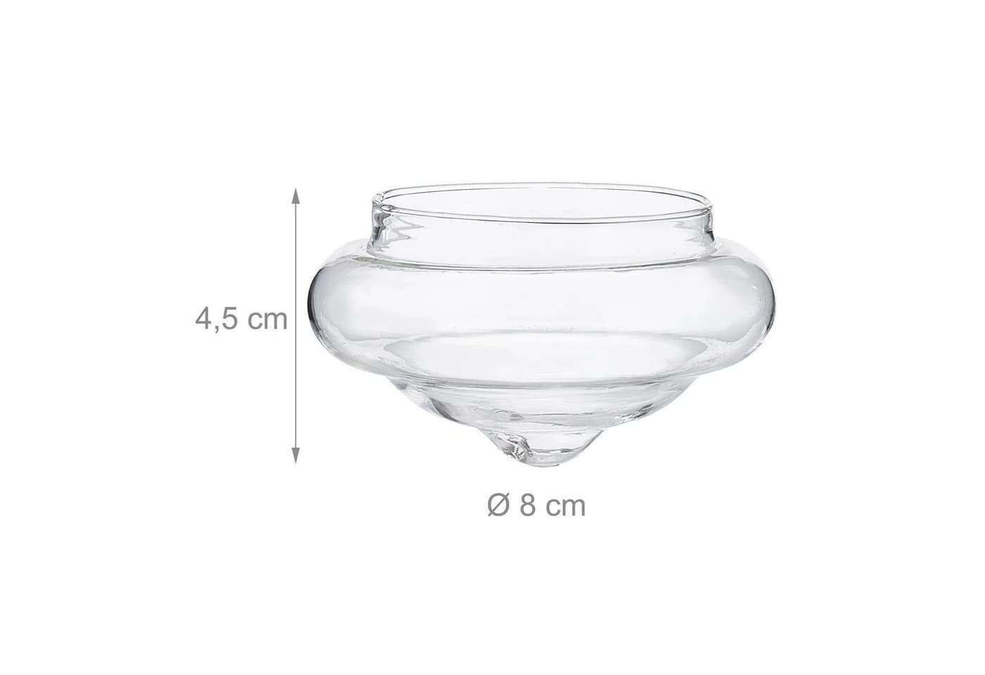 relaxdays Schwimmwindlichter 12er Set Transparent Glas - Bild 4