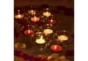 relaxdays Schwimmwindlichter 12er Set Transparent Glas Bild 5