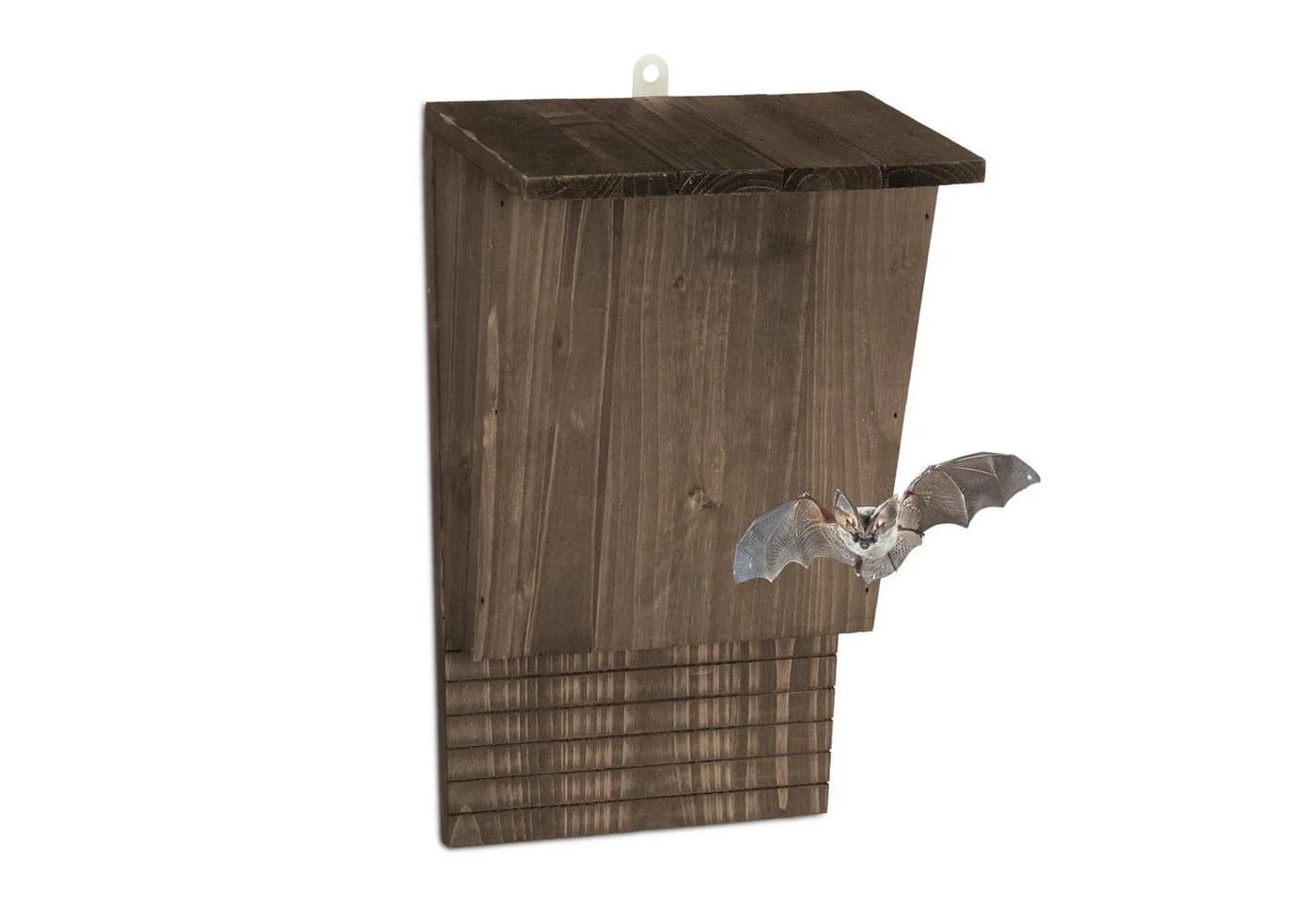 relaxdays Fledermauskasten aus Holz Braun mit Anflugbrett - Bild 2