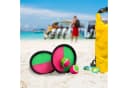 relaxdays Klettballspiel Set Kinder Garten Neonfarben Bild 1