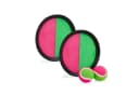 relaxdays Klettballspiel Set Kinder Garten Neonfarben Bild 2