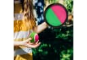 relaxdays Klettballspiel Set Kinder Garten Neonfarben Bild 5