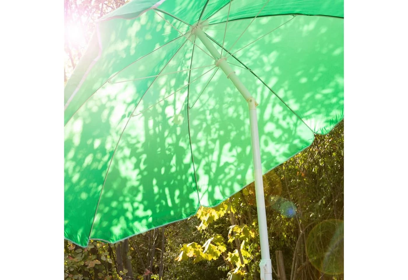 relaxdays Plattenständer Sonnenschirm weiß klappbar - Bild 5