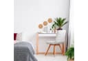 relaxdays Pinnwand 14er Set Sechseckig Kork Braun Bild 1