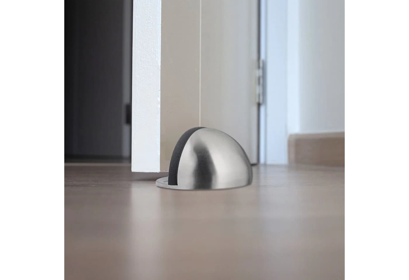 relaxdays Türstopper Boden 6er Set Edelstahl Silber Schwarz - Bild 5