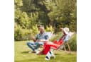 relaxdays Gartenfigur buddelnder Hund Weiß Schwarz Polyresin Bild 3