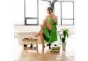 relaxdays Badhocker Bambus mit Ablage Natur Bild 3