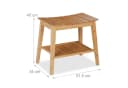 relaxdays Badhocker Bambus mit Ablage Natur Bild 4