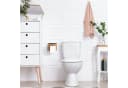 relaxdays Toilettenpapierhalter Bambus mit Ablage Bild 1