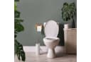 relaxdays Toilettenpapierhalter Bambus mit Ablage Bild 5