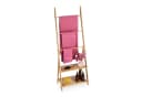 relaxdays Handtuchhalter Bambus mit 2 Ablagen Bild 2