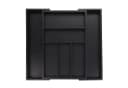 RELAXDAYS Besteckkasten Ausziehbar Bambus Schwarz Bild 2