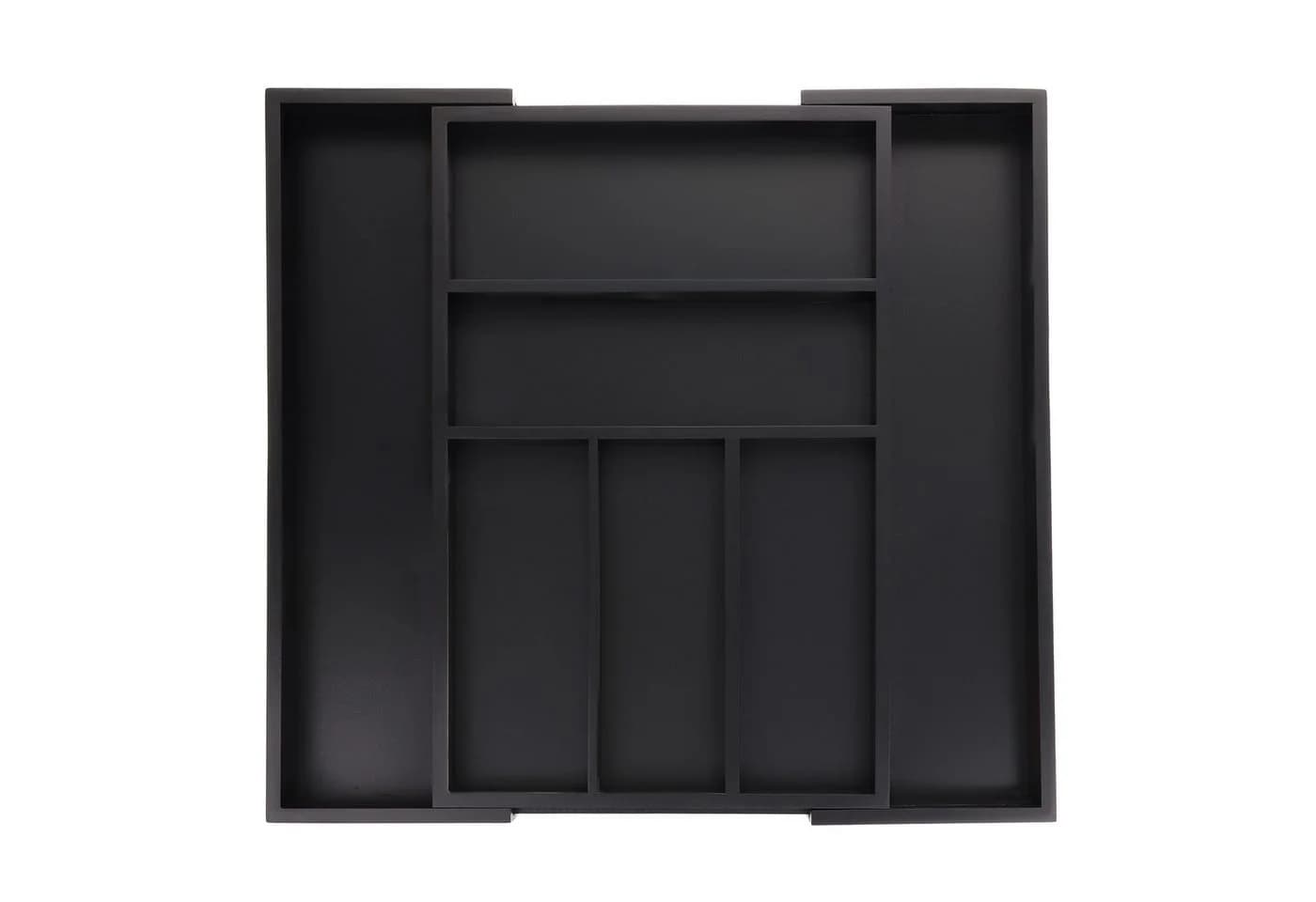 RELAXDAYS Besteckkasten Ausziehbar Bambus Schwarz - Bild 2
