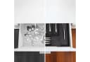 relaxdays Besteckkasten Ausziehbarer Besteckkasten aus Bambus Schwarz Bild 5