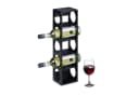 relaxdays Weinregal Bambus Schwarz Bild 2