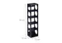relaxdays Weinregal 2er Set Schwarz Bambus Bild 4