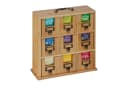 relaxdays Teebox Bambus Organizer mit 9 Fächern Bild 2