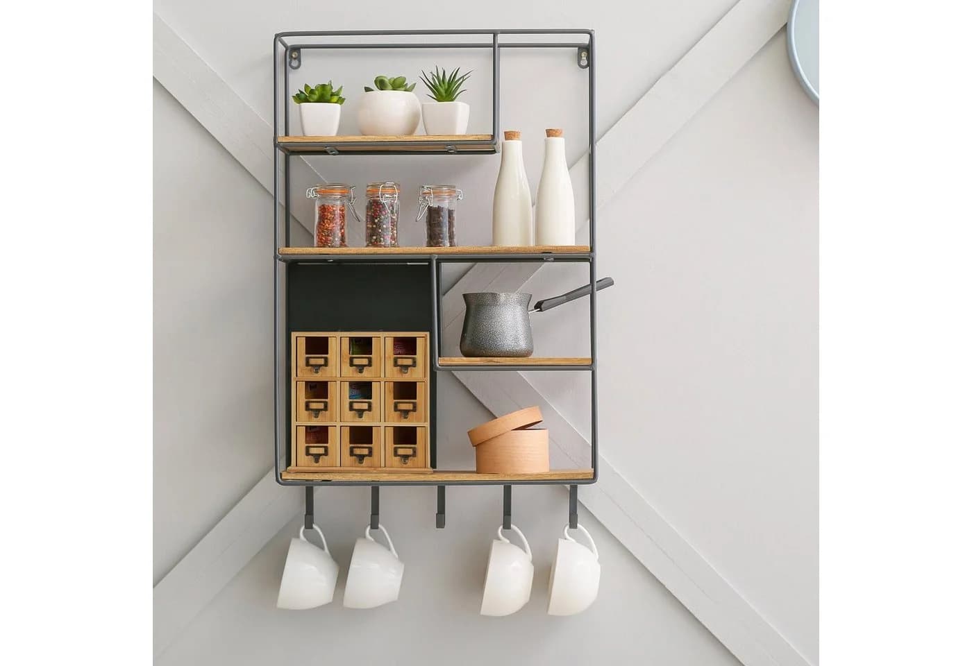 relaxdays Teebox Bambus Organizer mit 9 Fächern - Bild 5