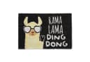 relaxdays Fußmatte Lama Mehrfarbig Bild 2
