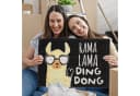 relaxdays Fußmatte Lama Mehrfarbig Bild 3