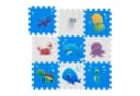 relaxdays Spielmatte Puzzlematte mit Meerestieren Blau/Weiß 9-tlg. Bild 2