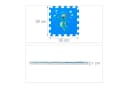 relaxdays Spielmatte Puzzlematte mit Meerestieren Blau/Weiß 9-tlg. Bild 5