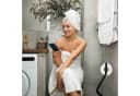relaxdays Toilettenpapierhalter WC Garnitur Schwarz Bild 3