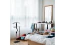 relaxdays Herrendiener Schwarz Stahl Holzoptik Bild 5