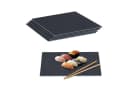 relaxdays Servierplatte 6er Set Schiefer grau Bild 2