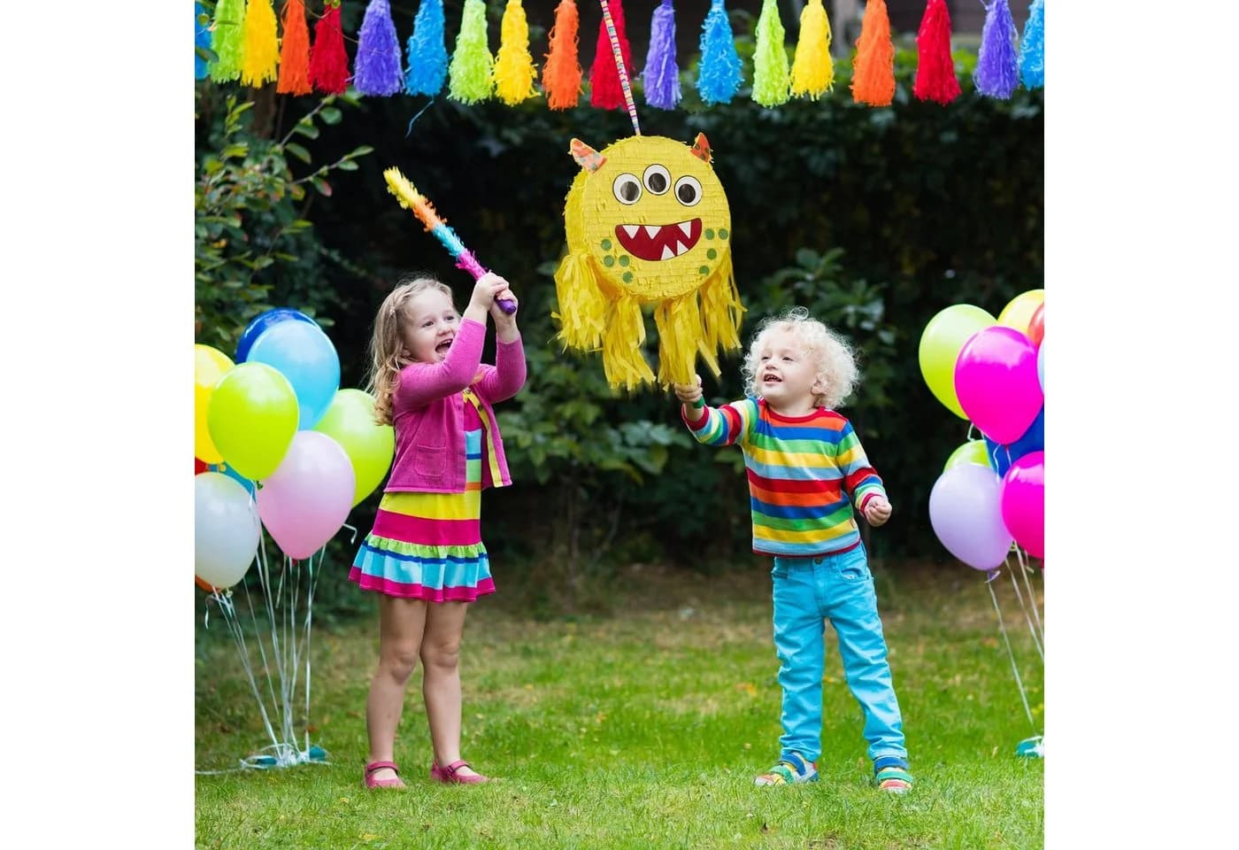 relaxdays Pinata Monster Pinata Bunt - Bild 5