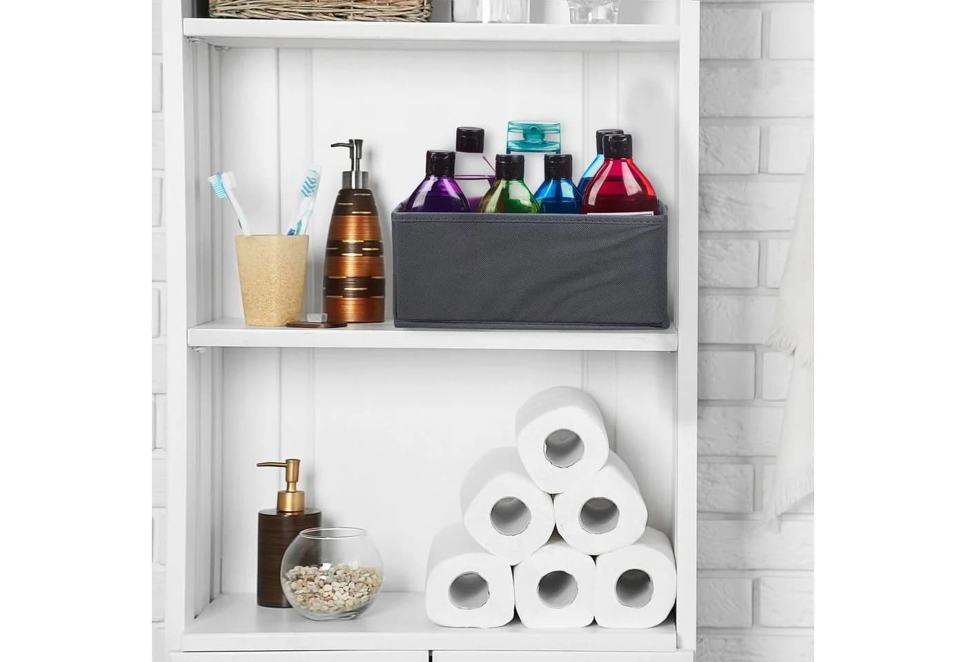 relaxdays Aufbewahrungsbox Schubladen Organizer 6er Set Grau