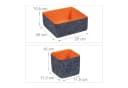 relaxdays Aufbewahrungskorb Schubladen Organizer 5er Set Filz Bild 4