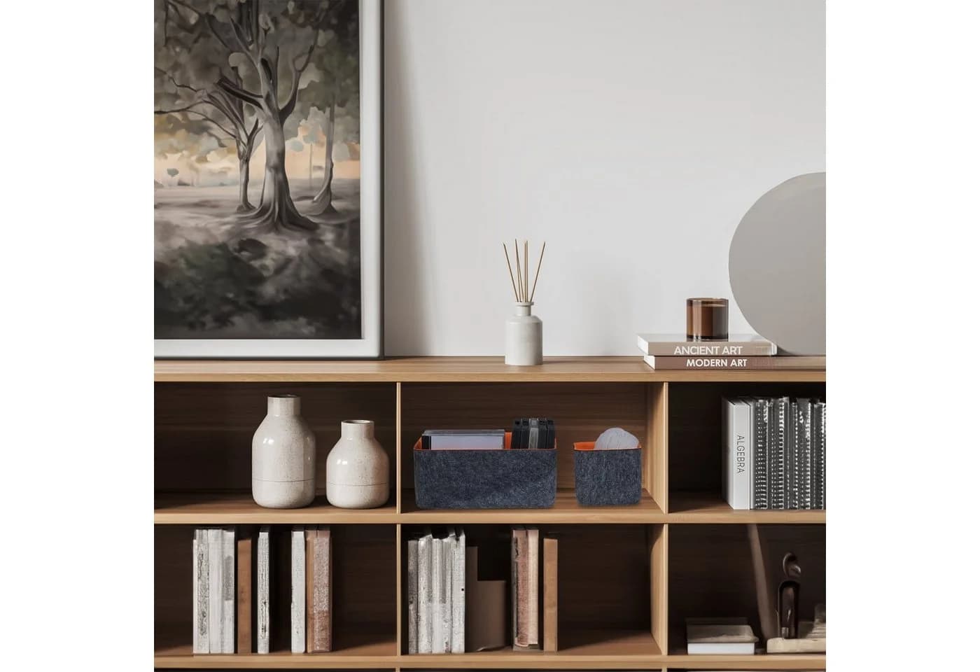 relaxdays Aufbewahrungskorb Schubladen Organizer 5er Set Filz - Bild 5