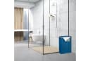 relaxdays Wäschekorb mit Deckel 105 l Petrol/Bambus Bild 5