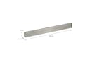 relaxdays Wand-Magnet Messer-Leiste Selbstklebende Magnetleiste Silber Bild 4