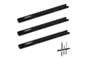relaxdays Wand-Magnet Messer-Leiste 3er Set Schwarz Stahl Bild 2