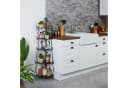 relaxdays Eckregal aus Metall mit 5 Ablagen Bild 1