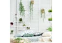 relaxdays Pflanzentreppe Weißer Blumenständer mit Rollen Bild 5