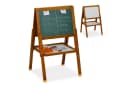 relaxdays Kinderstandtafel mit Whiteboard, 2 Seiten, Magnetisch, Höhenverstellbar Bild 2