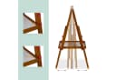 relaxdays Kinderstandtafel mit Whiteboard, 2 Seiten, Magnetisch, Höhenverstellbar Bild 5