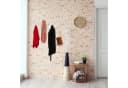 relaxdays Ausziehbare Wandgarderobe Weiß Holz 17 Haken Bild 1